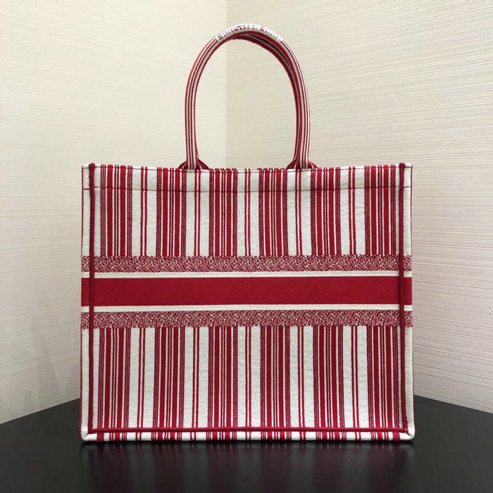 Dior Oblique Book Tote Red D10041