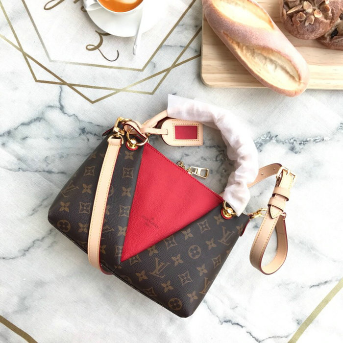 Louis Vuitton Monogram Canvas V Tote BB Red M43976