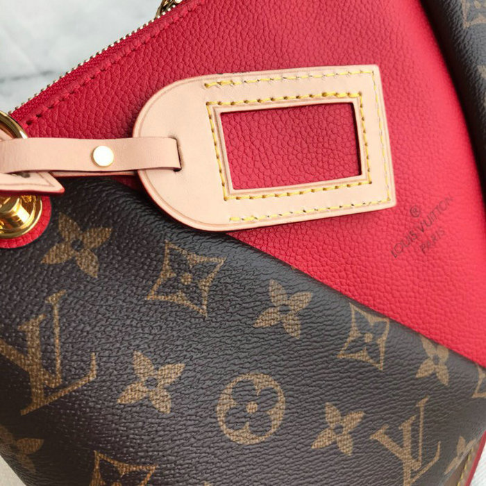 Louis Vuitton Monogram Canvas V Tote BB Red M43976