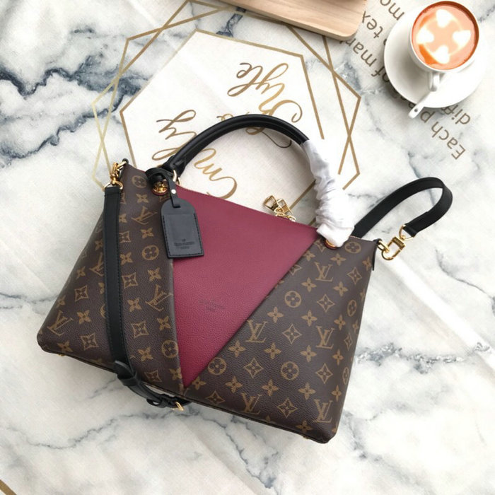 Louis Vuitton Monogram Canvas V Tote MM Bordeaux M43948