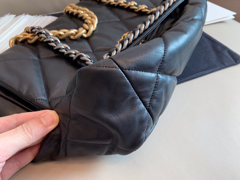 Chanel Goatskin Large Flap Bag Black A24103