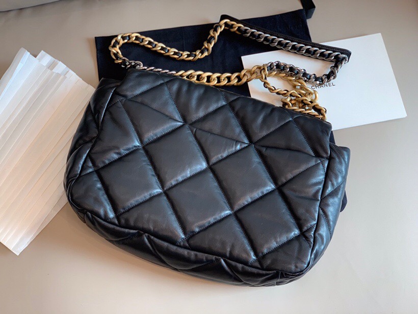 Chanel Goatskin Large Flap Bag Black A24103