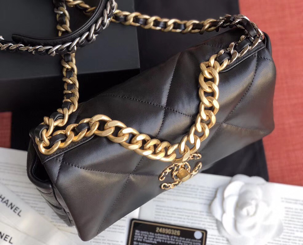 Chanel Goatskin Small Flap Bag Black A24101