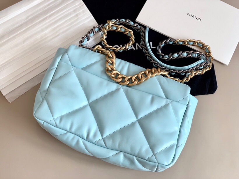 Chanel Goatskin Small Flap Bag Light Blue A24101