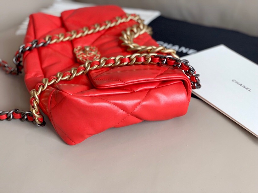 Chanel Goatskin Small Flap Bag Red A24101