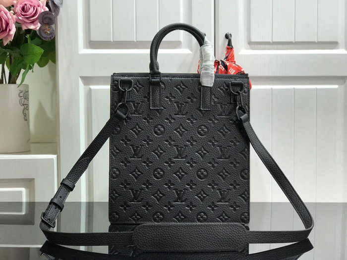 Louis Vuitton Monogram Empreinte SAC PLAT Black M44476