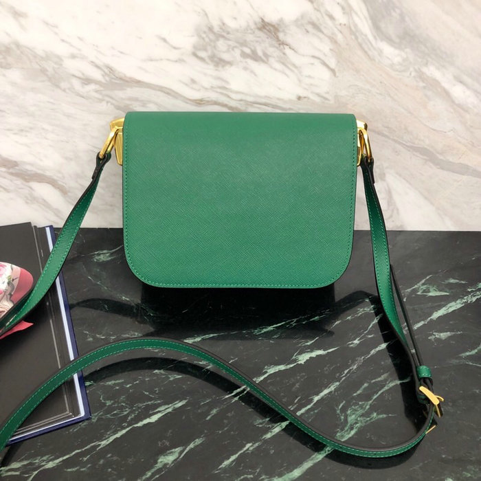 Prada Embleme Saffiano Leather Bag Green 1BD217