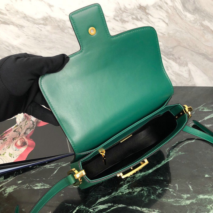 Prada Embleme Saffiano Leather Bag Green 1BD217