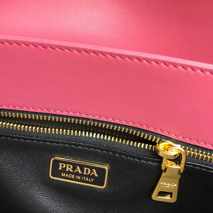 Prada Embleme Saffiano Leather Bag Pink 1BD217