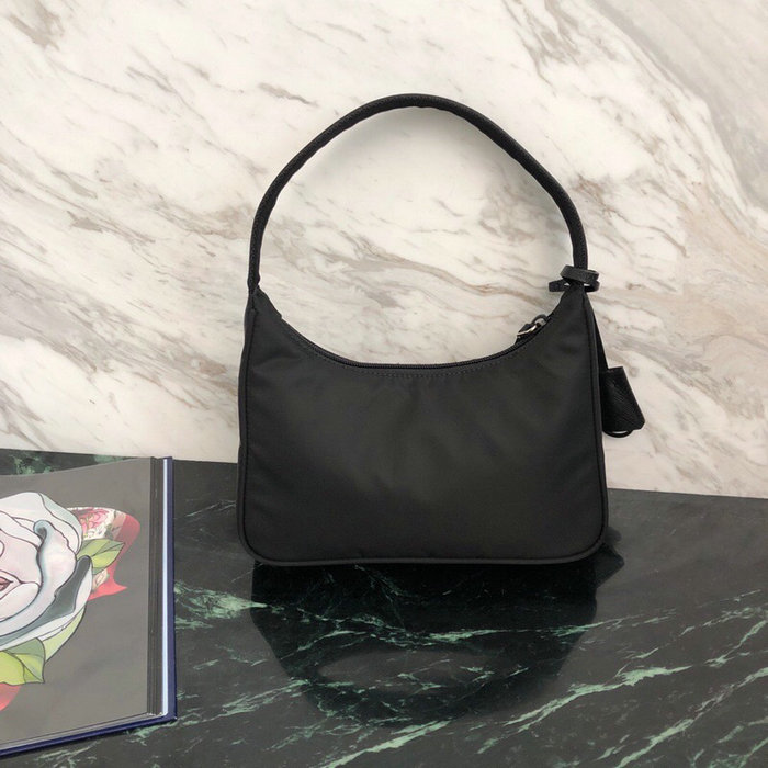 Prada Nylon Hobo Bag Black 1NE515