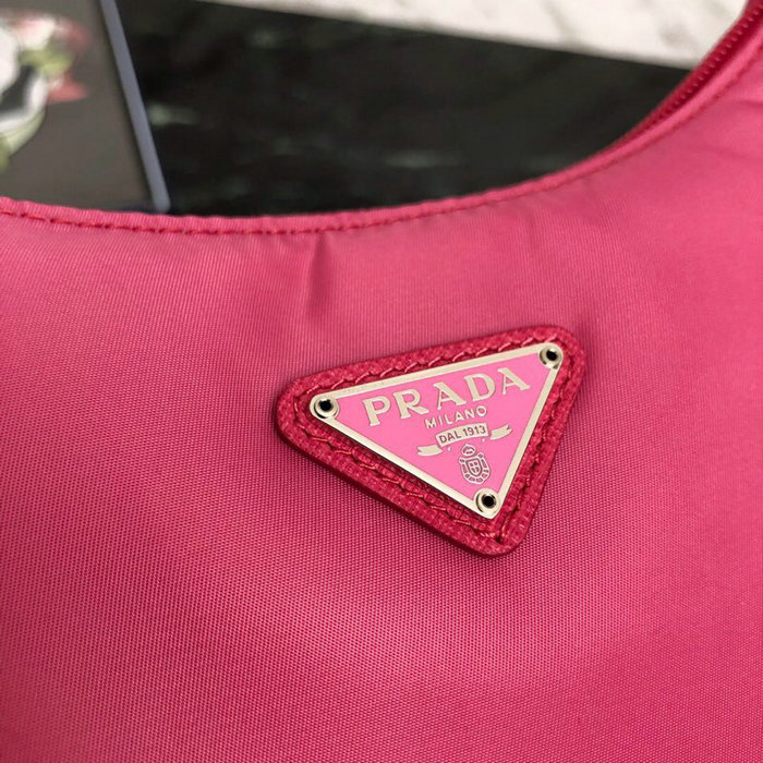 Prada Nylon Hobo Bag Pink 1NE515