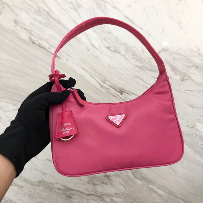 Prada Nylon Hobo Bag Pink 1NE515