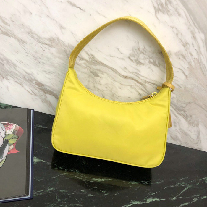 Prada Nylon Hobo Bag Yellow 1NE515