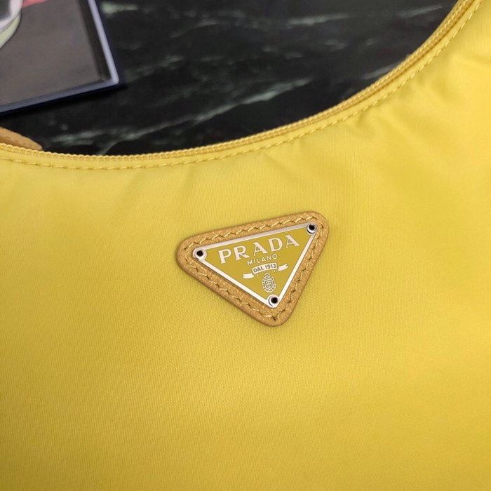 Prada Nylon Hobo Bag Yellow 1NE515