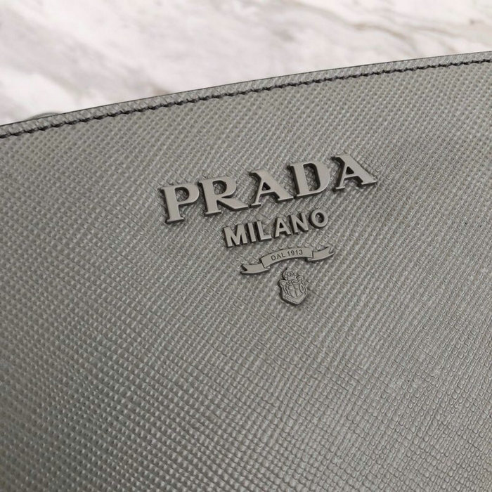 Prada Saffiano Leather Tote Bag Grey 1BG288