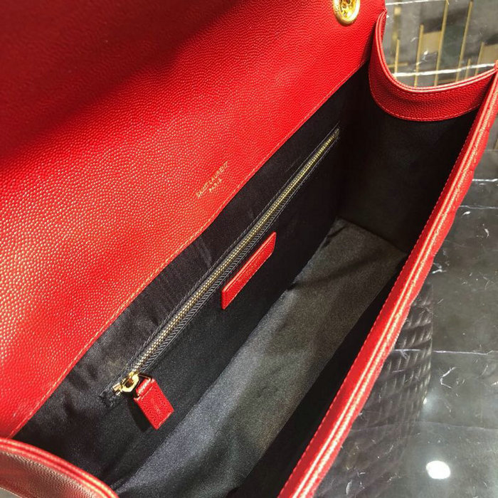 Saint Laurent Envelope Large Bag Red 487198