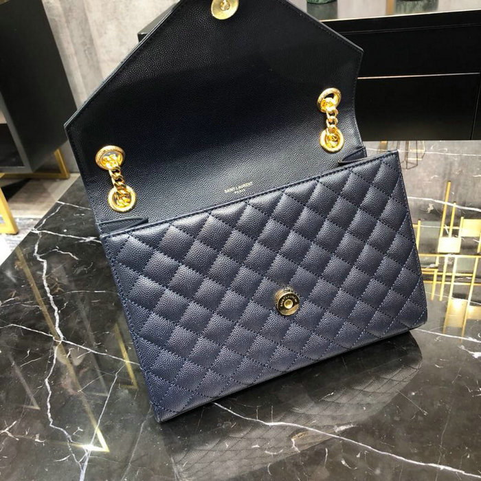 Saint Laurent Envelope Medium Bag Blue 487206