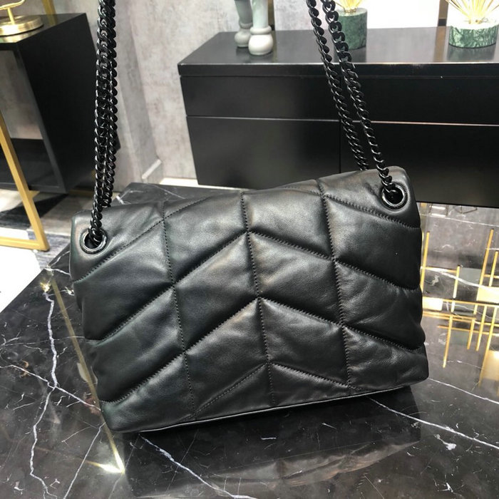 Saint Laurent Loulou Puffer Small Bag Black with Black hardware 577476