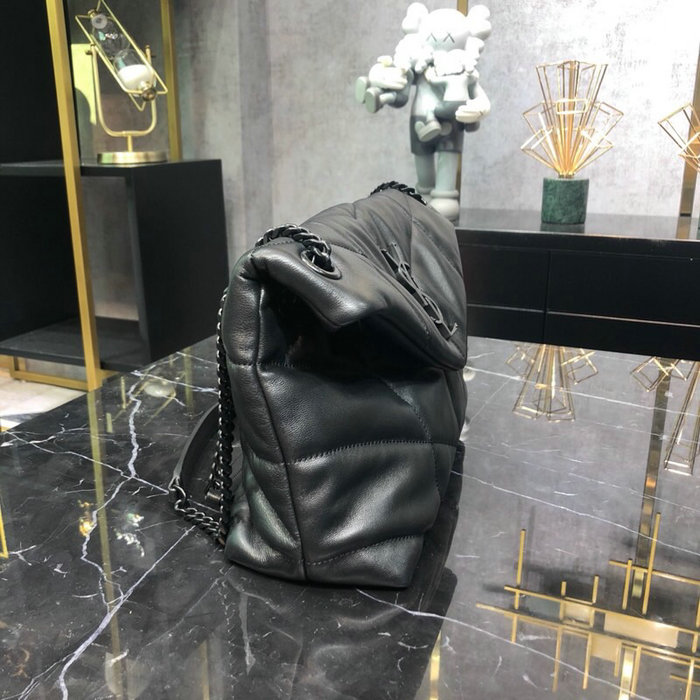 Saint Laurent Loulou Puffer Small Bag Black with Black hardware 577476