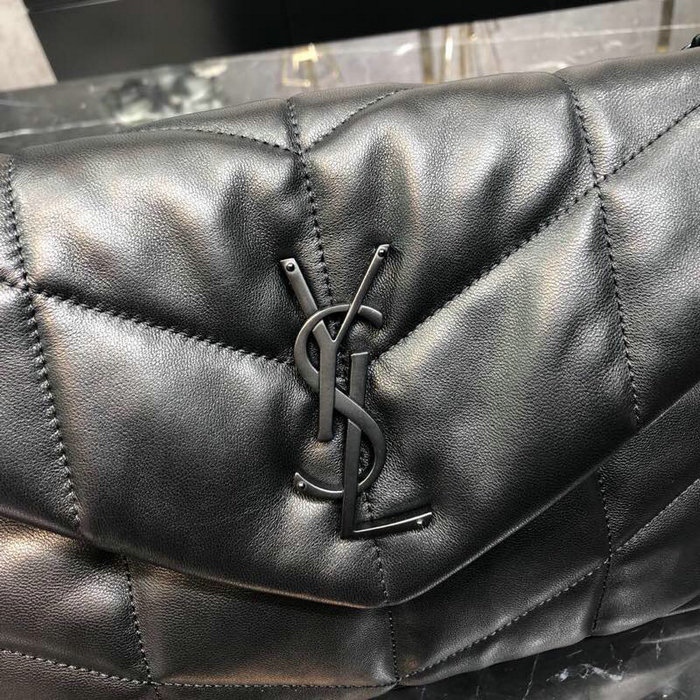 Saint Laurent Loulou Puffer Small Bag Black with Black hardware 577476