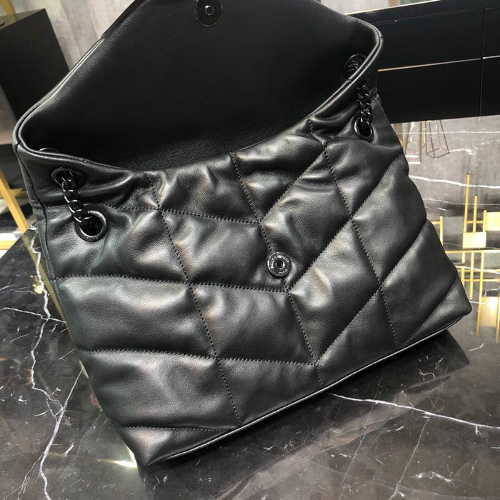 Saint Laurent Loulou Puffer Small Bag Black with Black hardware 577476