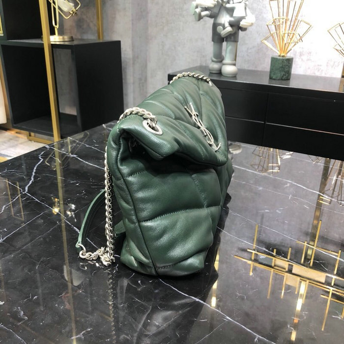 Saint Laurent Loulou Puffer Small Bag Green 577476