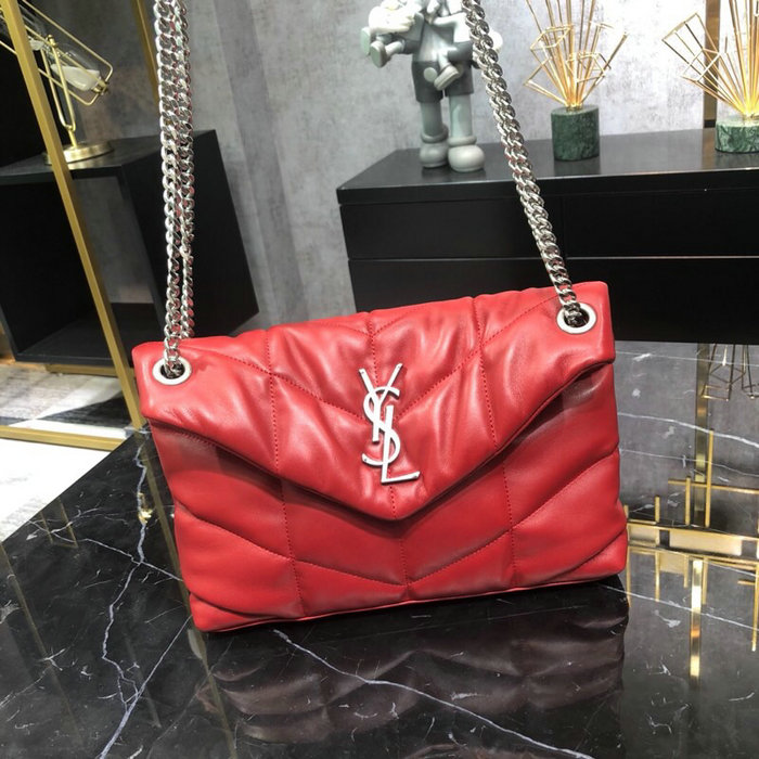 Saint Laurent Loulou Puffer Small Bag Red 577476