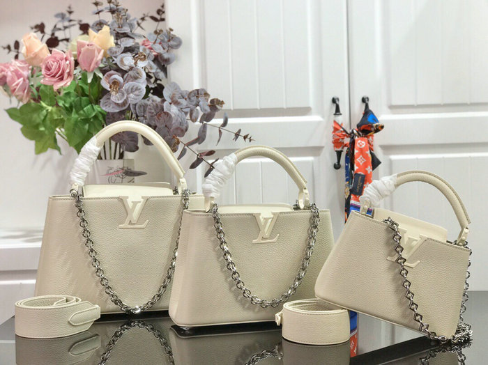 Louis Vuitton Taurillon Leather White M94586