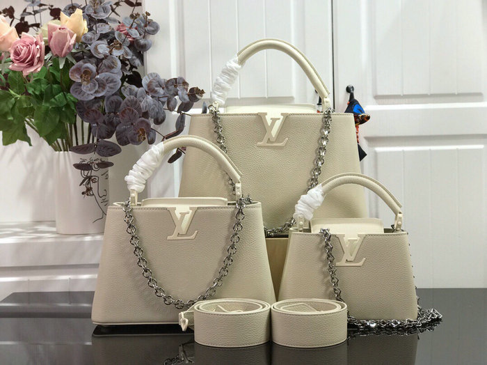 Louis Vuitton Taurillon Leather White M94586