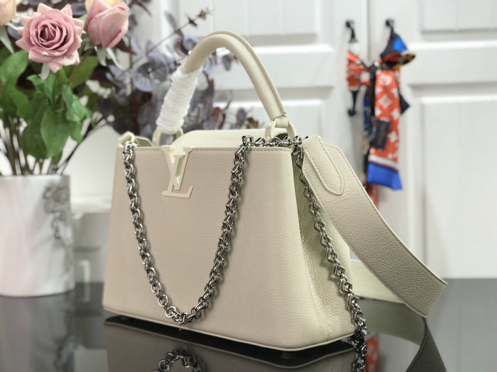 Louis Vuitton Taurillon Leather White M94586