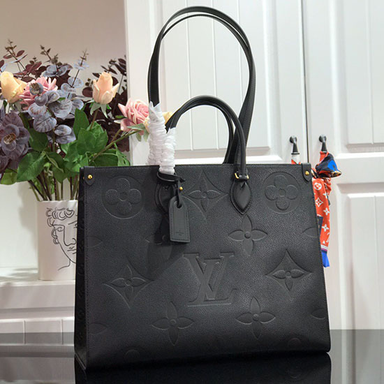 Louis Vuitton Monogram Empreinte Onthego Black M44925