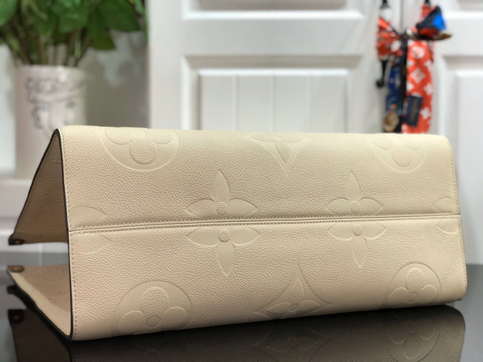 Louis Vuitton Monogram Empreinte Onthego Cream M44925