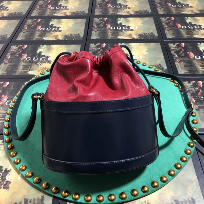 Gucci 1955 Horsebit Bucket Bag Blue 602118