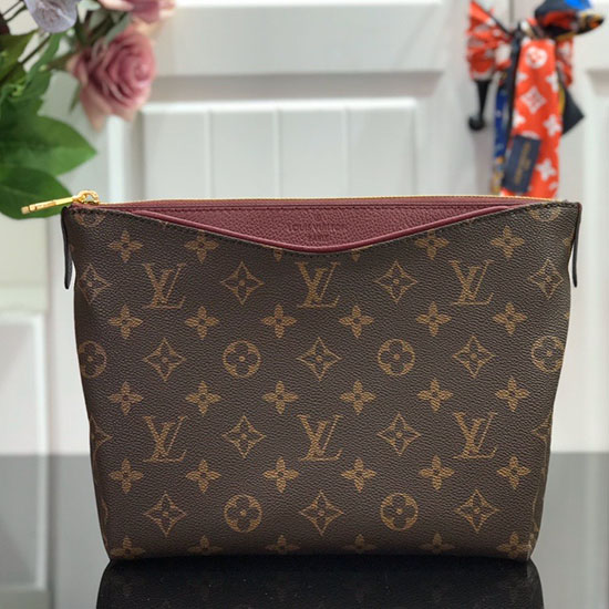 Louis Vuitton Monogram Canvas Pallas Beauty Case Burgundy M64123