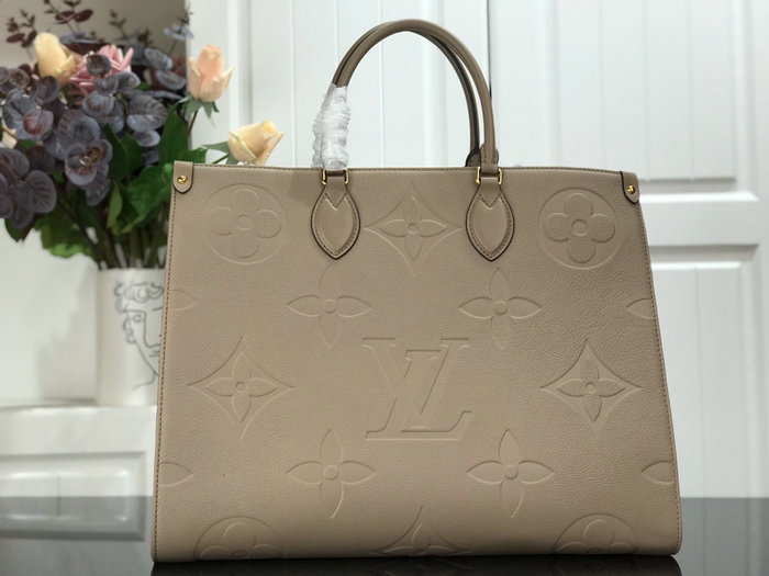 Louis Vuitton Monogram Empreinte Onthego Grey M44925