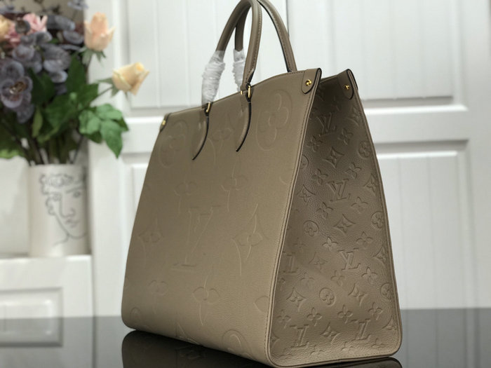 Louis Vuitton Monogram Empreinte Onthego Grey M44925