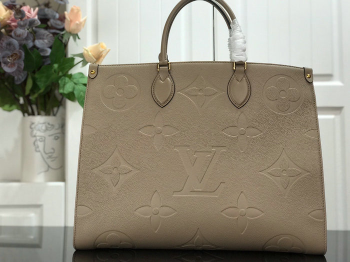 Louis Vuitton Monogram Empreinte Onthego Grey M44925