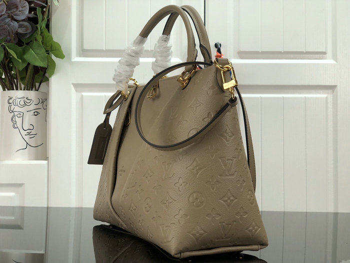 Louis Vuitton Monogram Empreinte V Tote MM Tourterelle Grey M44397