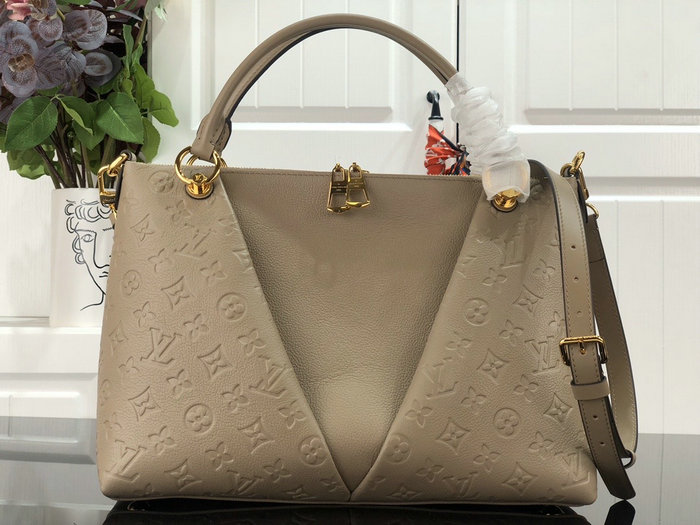 Louis Vuitton Monogram Empreinte V Tote MM Tourterelle Grey M44397