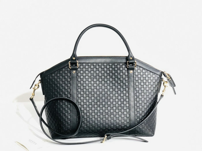 Gucci Leather Micro GG Guccissima Bag 341503