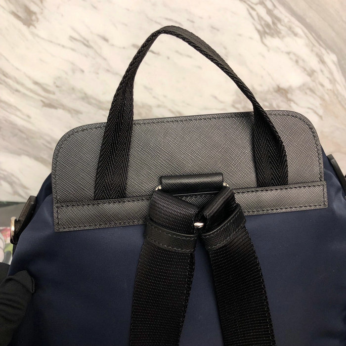 Prada Nylon Backpack Blue 1BZ063