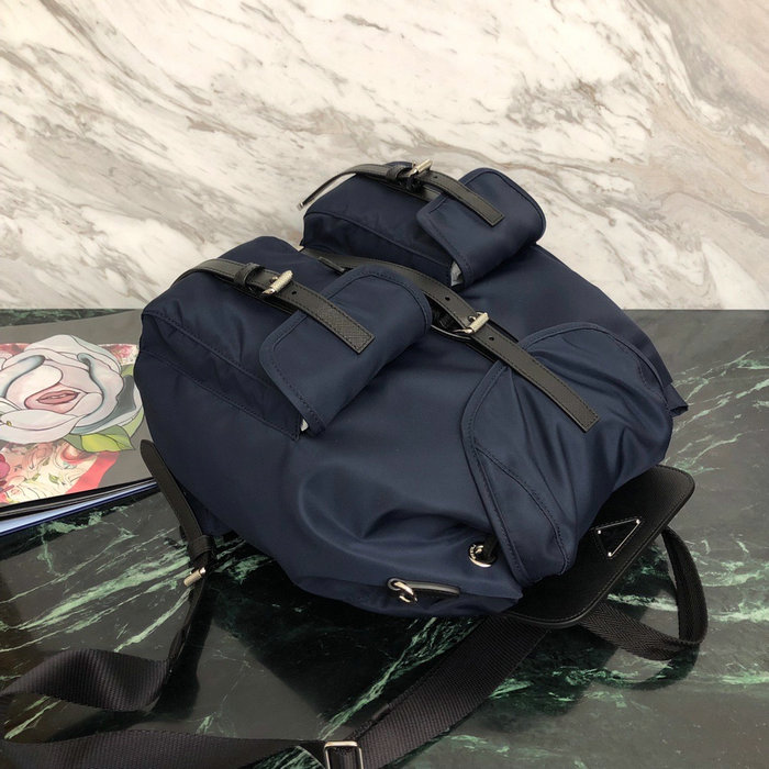 Prada Nylon Backpack Blue 1BZ063