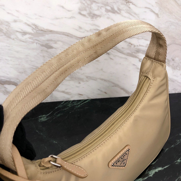 Prada Nylon Hobo Bag Beige 1NE515