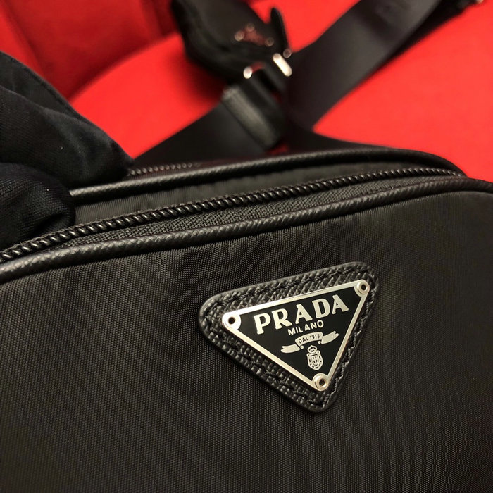 Prada Nylon Shoulder Bag Black 1BH153