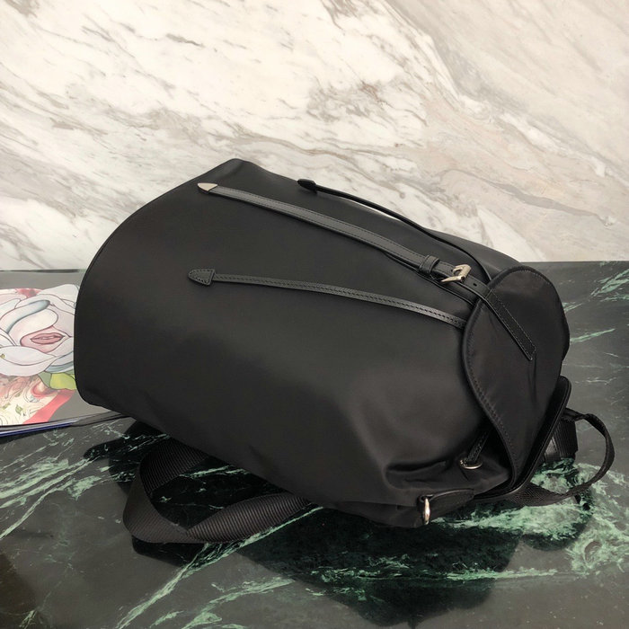 Prada Nylon and Saffiano Leather Backpack Black 1BZ069