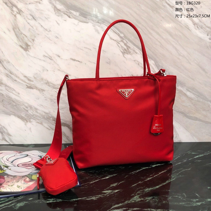 Prada Nylon tote Red 1BG320