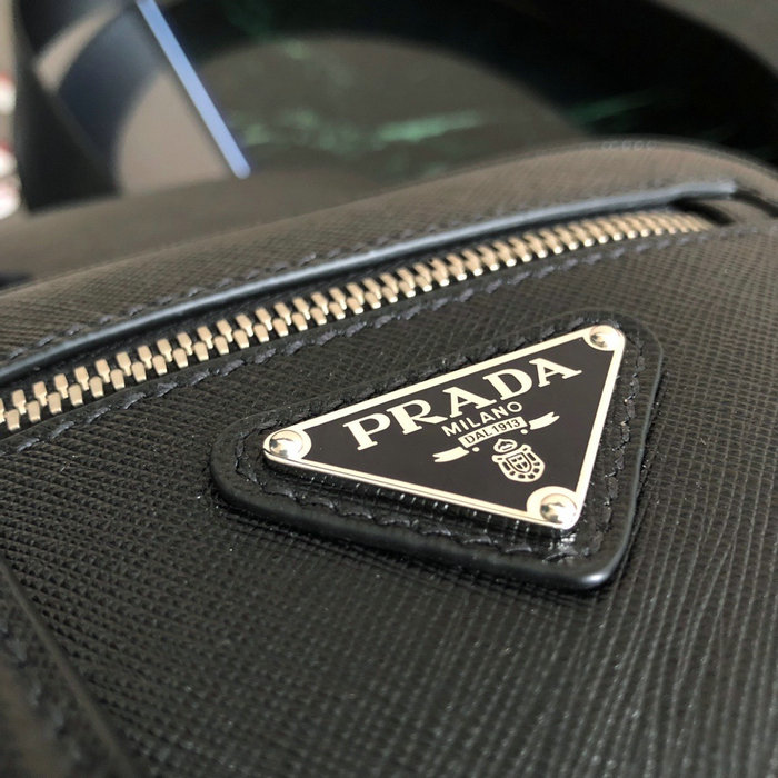 Prada Saffiano One Shoulder Backpack Black 2VZ031