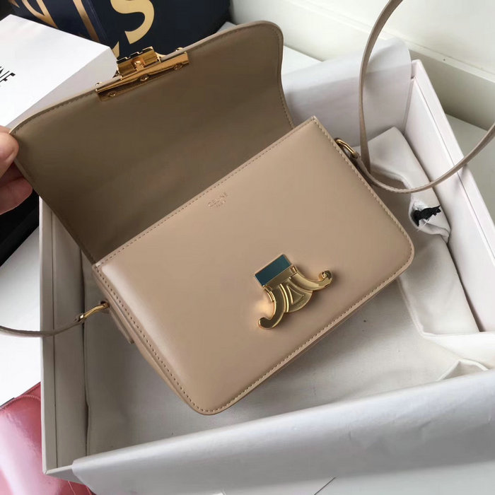 Celine Medium Triomphe Bag in Shiny Calfskin Cream C03081