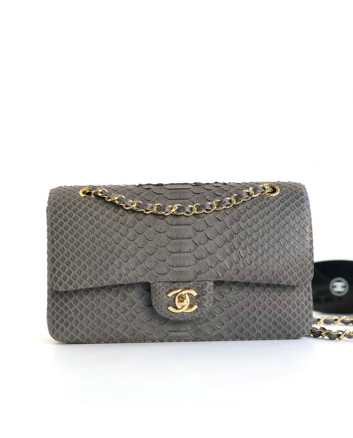 Chanel Snake Leather Shoulder Bag CF03111