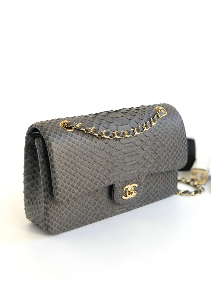 Chanel Snake Leather Shoulder Bag CF03111